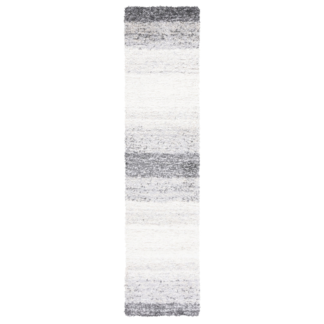 SAFAVIEH Berber Shag BER414F Grey / Charcoal Rug Image 5