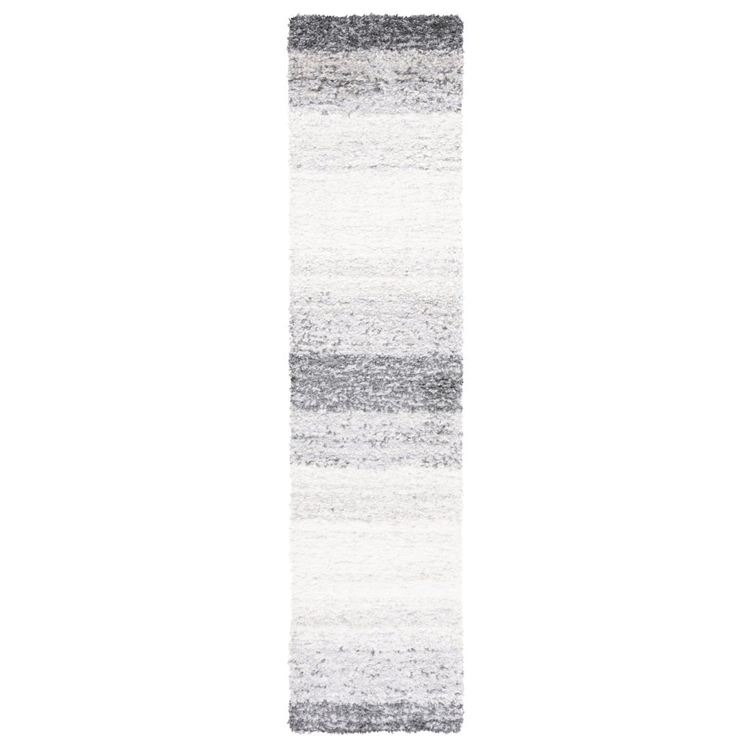 SAFAVIEH Berber Shag BER414F Grey / Charcoal Rug Image 1