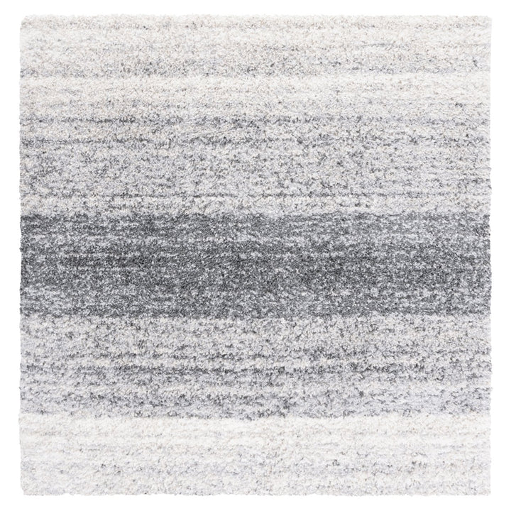 SAFAVIEH Berber Shag BER414F Grey / Charcoal Rug Image 1