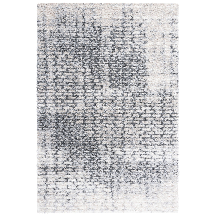 SAFAVIEH Berber Shag BER418H Charcoal / Grey Rug Image 1