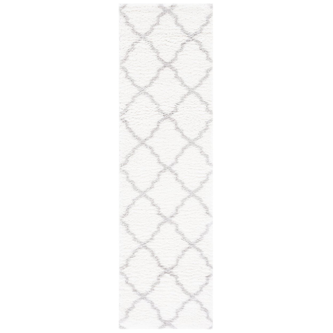 SAFAVIEH Berber Shag BER537F Ivory / Light Grey Rug Image 1