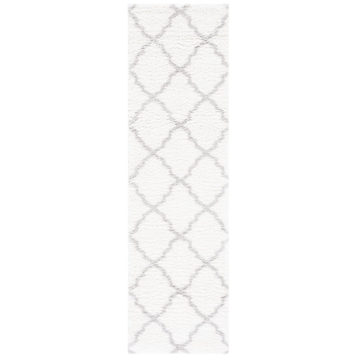 SAFAVIEH Berber Shag BER537F Ivory / Light Grey Rug Image 1