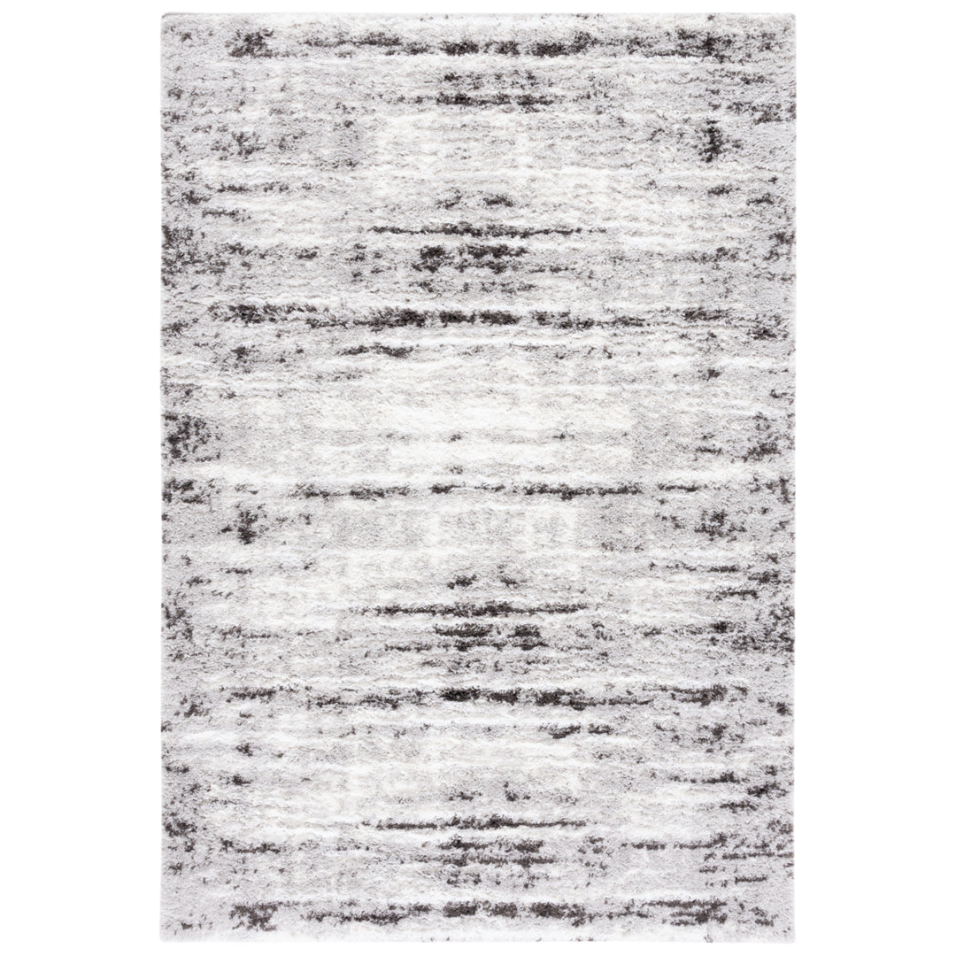 SAFAVIEH Berber Shag BER539F Grey / Dark Grey Rug Image 1