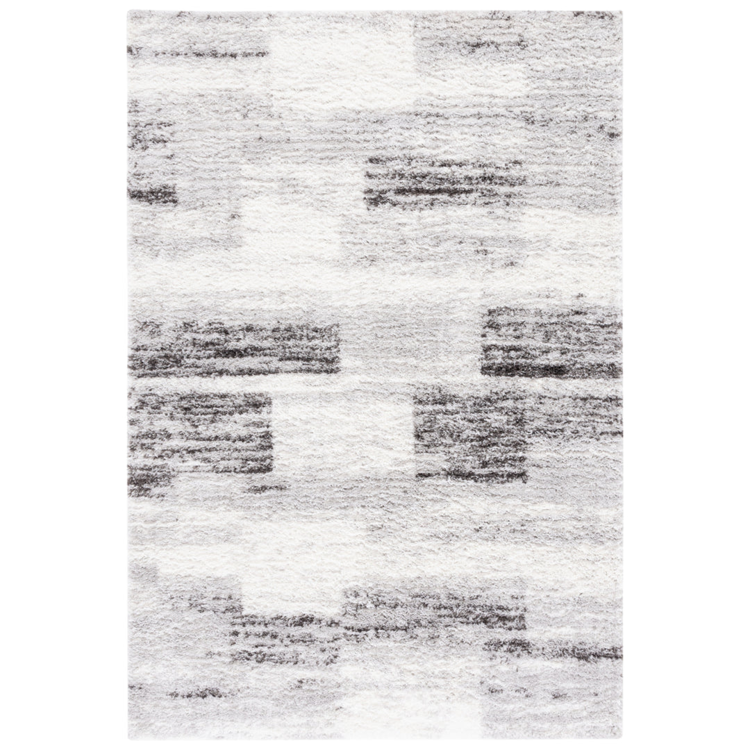 SAFAVIEH Berber Shag BER541F Grey / Light Grey Rug Image 1