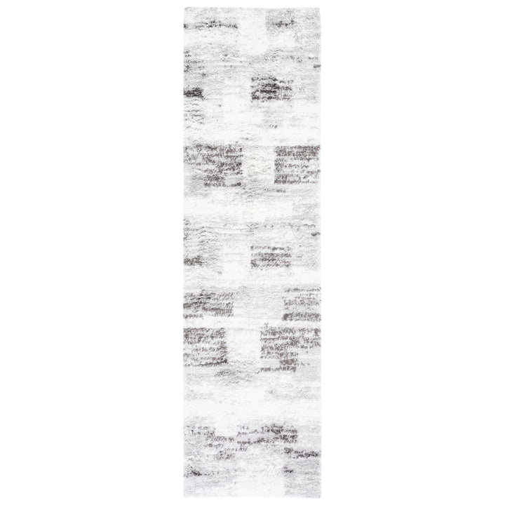 SAFAVIEH Berber Shag BER541F Grey / Light Grey Rug Image 5