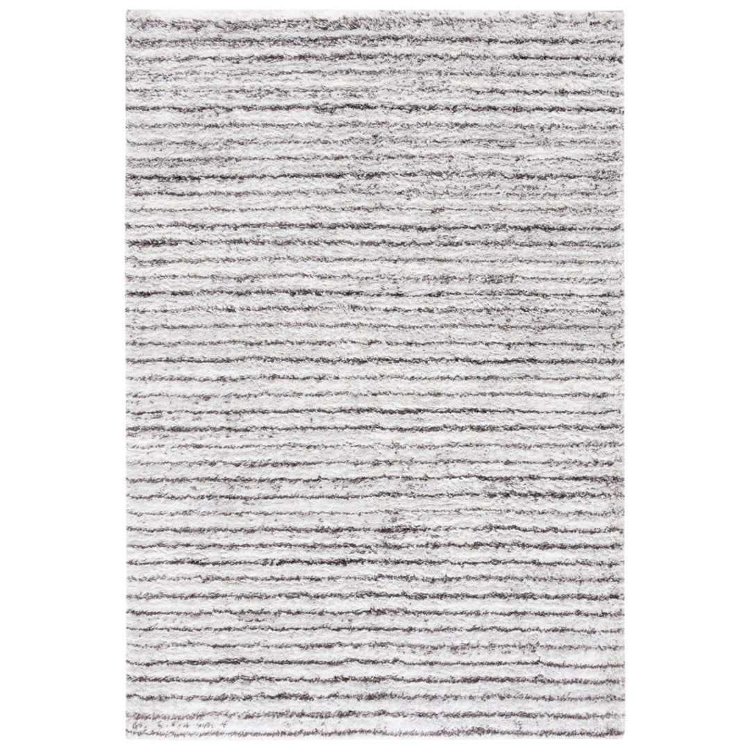 SAFAVIEH Berber Shag BER545F Grey / Dark Grey Rug Image 1