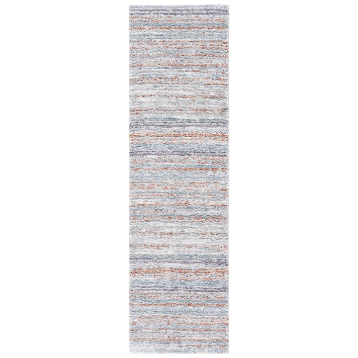 SAFAVIEH Berber Shag BER545A Blue Rust / Ivory Rug Image 5