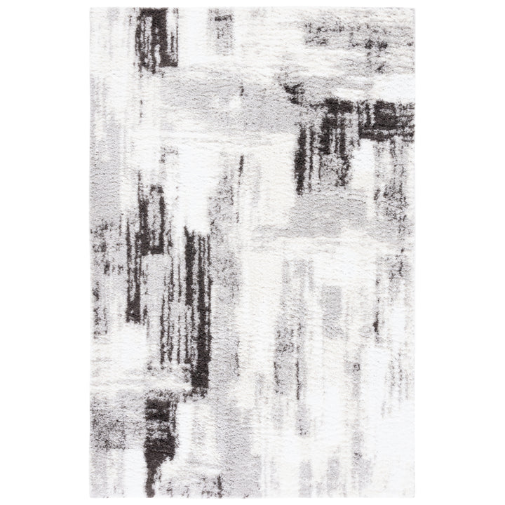 SAFAVIEH Berber Shag BER549F Grey / Dark Grey Rug Image 1