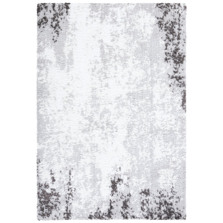 SAFAVIEH Berber Shag BER555F Light Grey /Dark Grey Rug Image 1