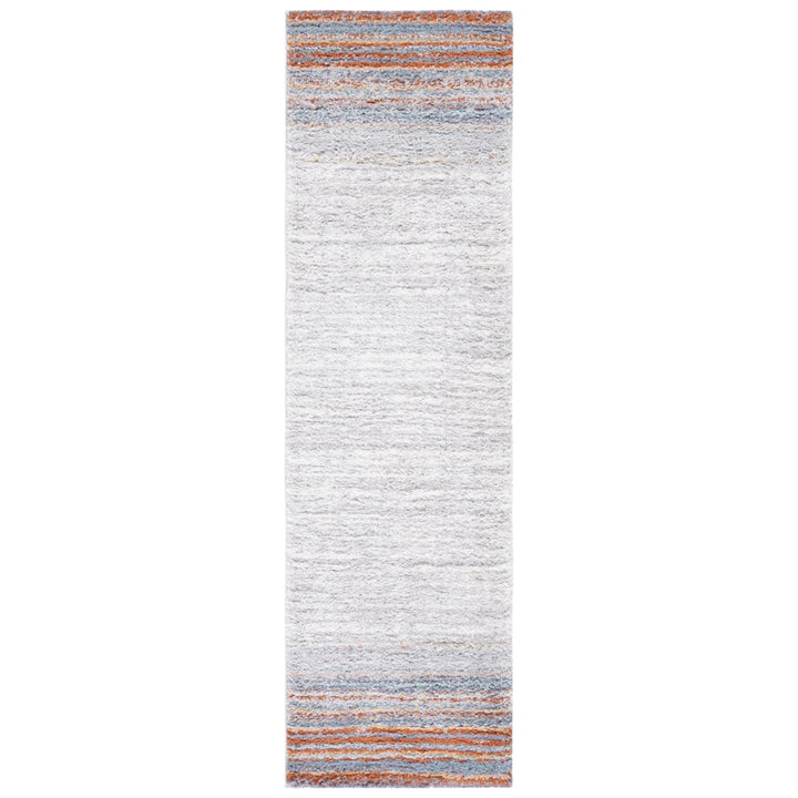 SAFAVIEH Berber Shag BER571A Blue Rust / Ivory Rug Image 1