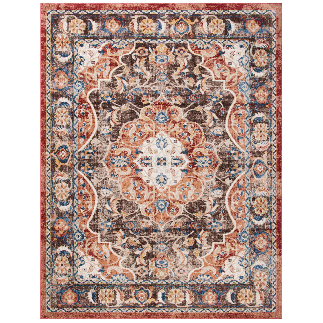 SAFAVIEH Bijar Collection BIJ648D Brown / Rust Rug Image 1