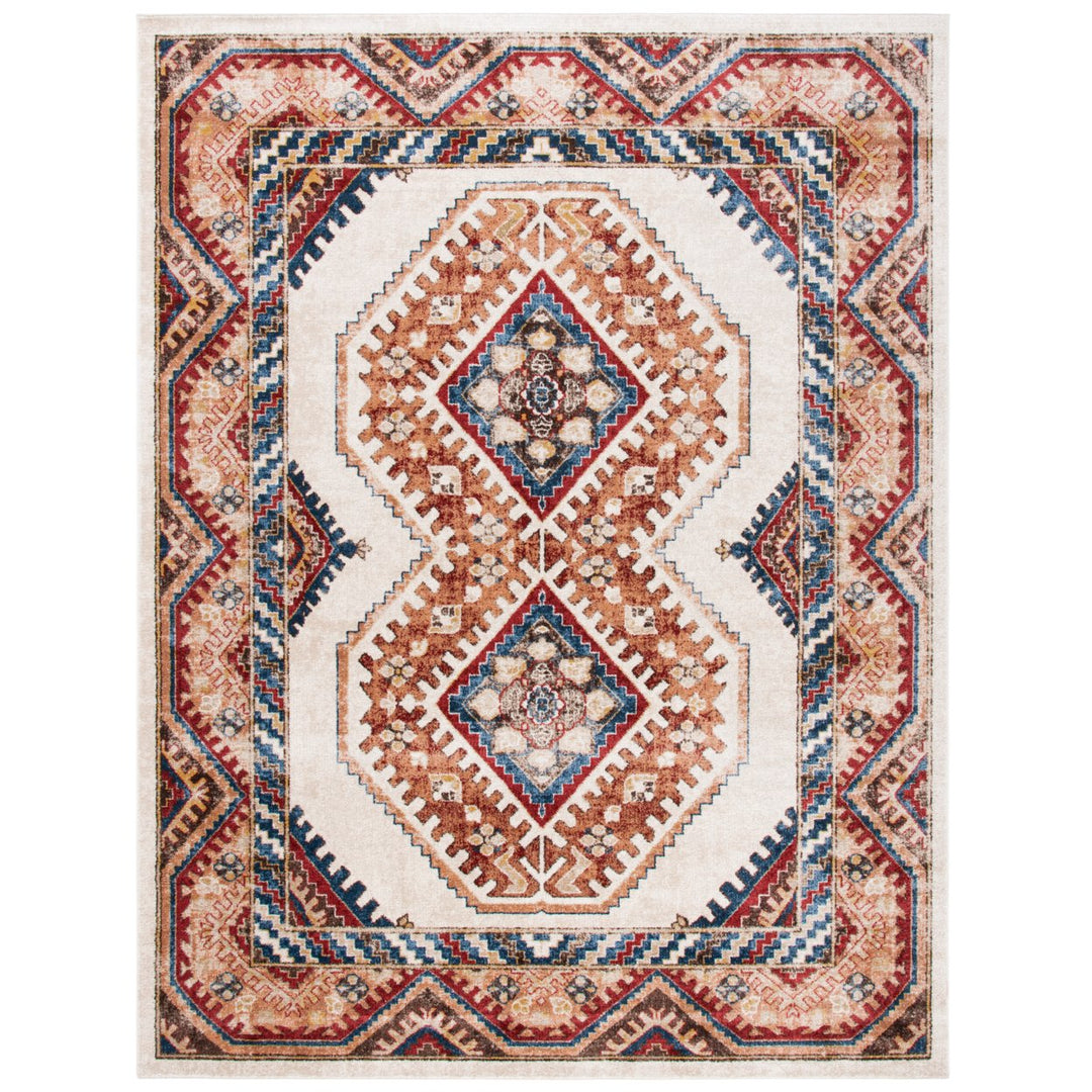 SAFAVIEH Bijar Collection BIJ647A Ivory / Rust Rug Image 1