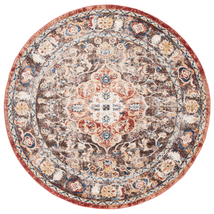 SAFAVIEH Bijar Collection BIJ648D Brown / Rust Rug Image 4