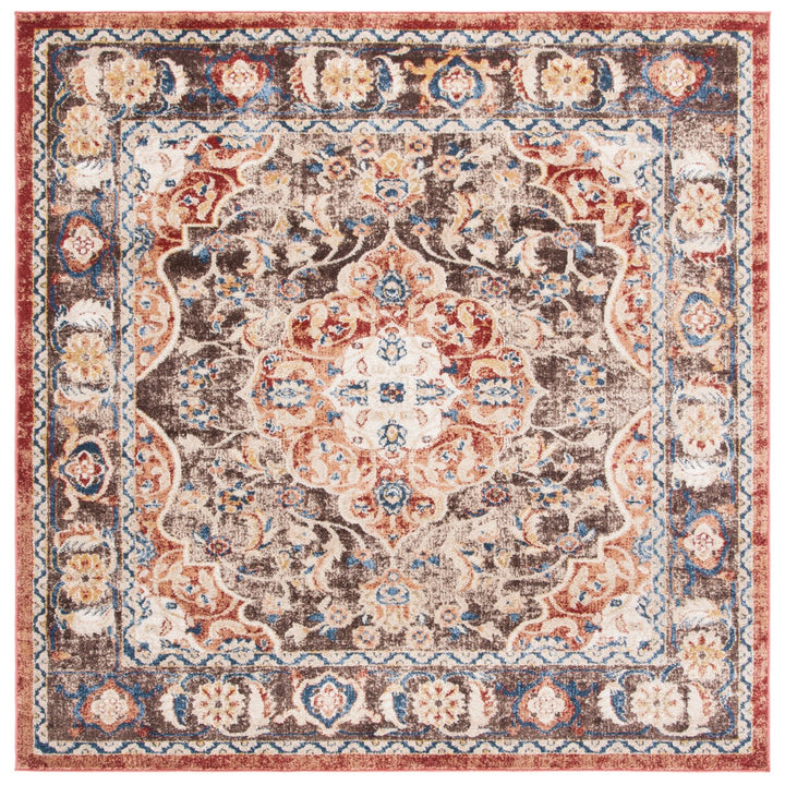 SAFAVIEH Bijar Collection BIJ648D Brown / Rust Rug Image 6