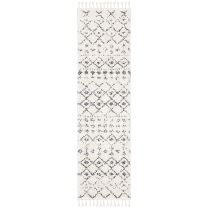 SAFAVIEH Berber Shag BFG516A Cream / Dark Grey Rug Image 5