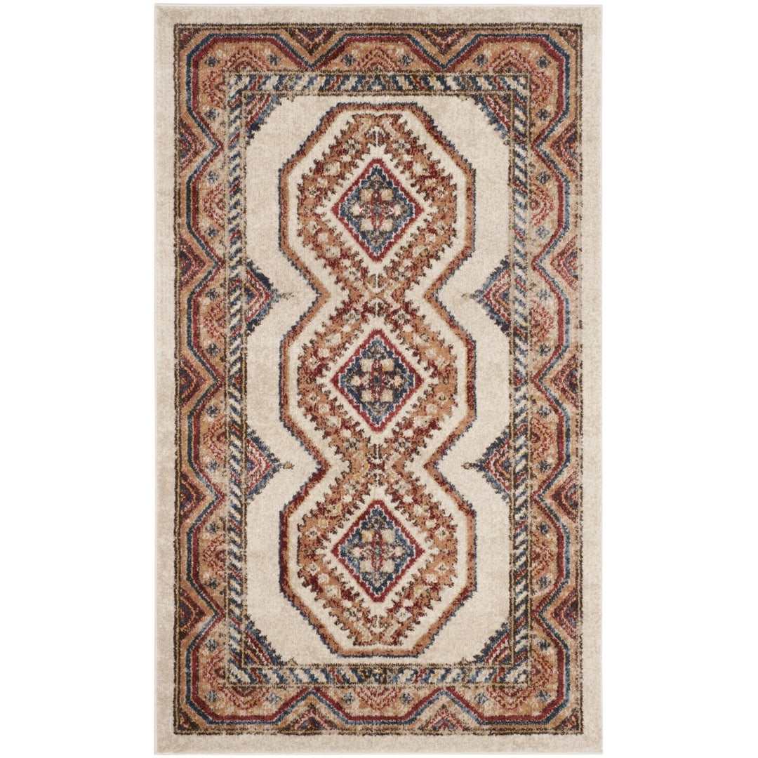 SAFAVIEH Bijar Collection BIJ647A Ivory / Rust Rug Image 1