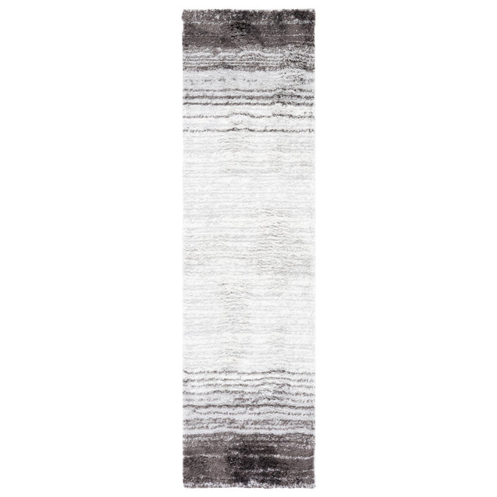 SAFAVIEH Berber Shag BER571F Grey / Dark Grey Rug Image 1