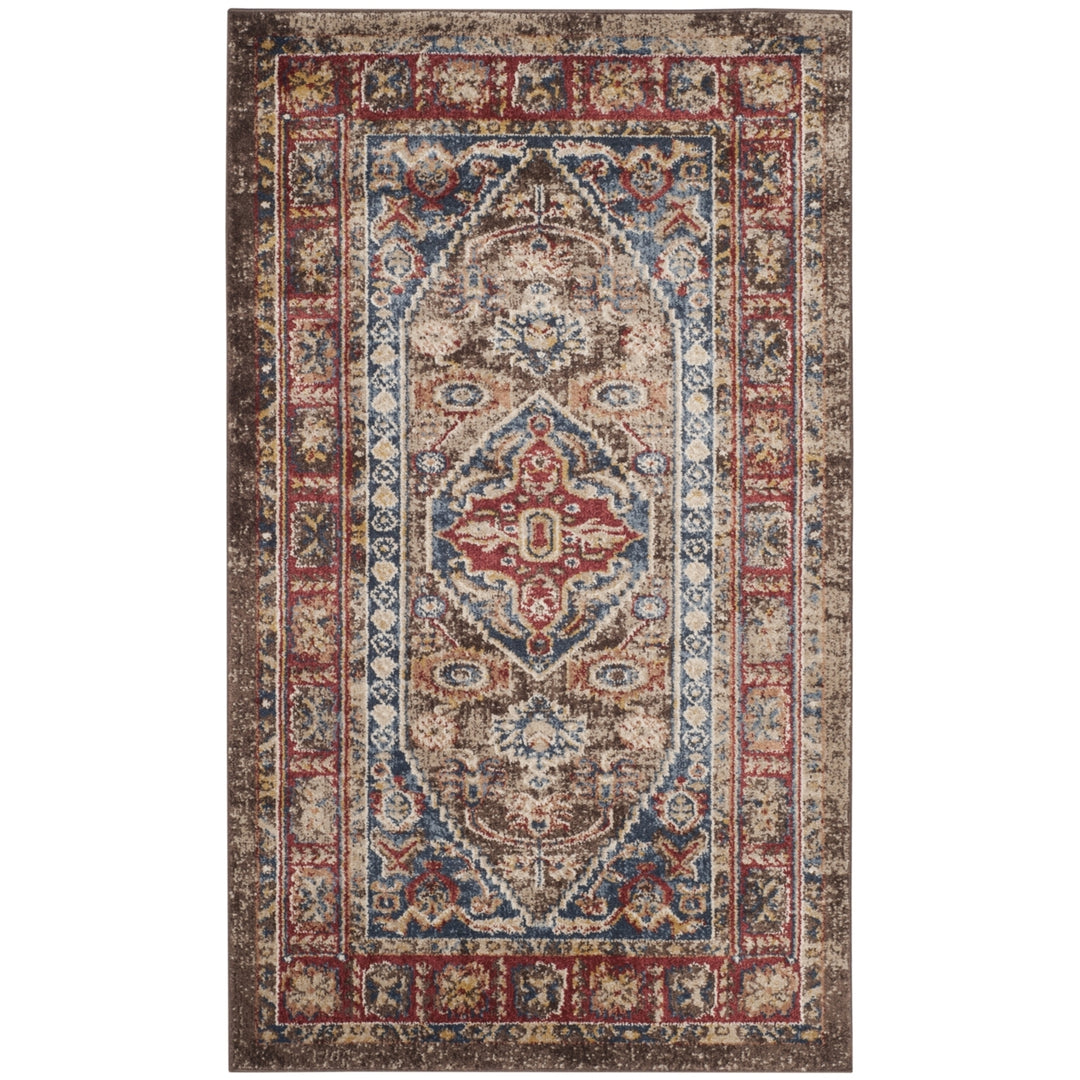 SAFAVIEH Bijar Collection BIJ621C Brown / Royal Rug Image 10