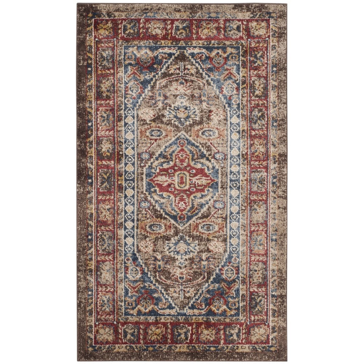 SAFAVIEH Bijar Collection BIJ621C Brown / Royal Rug Image 1