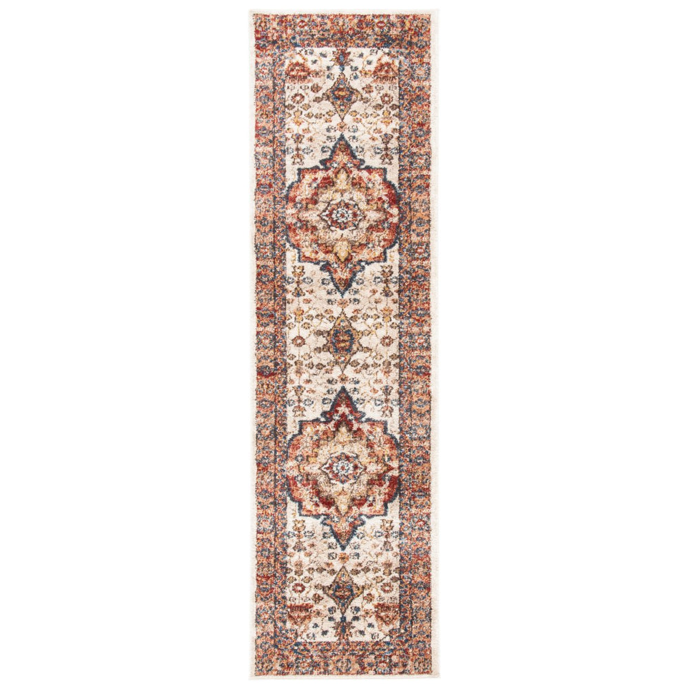 SAFAVIEH Bijar Collection BIJ652A Ivory / Rust Rug Image 2