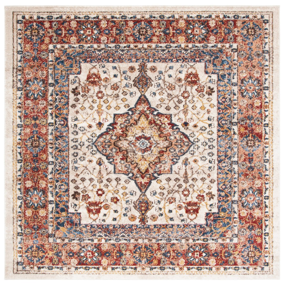 SAFAVIEH Bijar Collection BIJ652A Ivory / Rust Rug Image 1