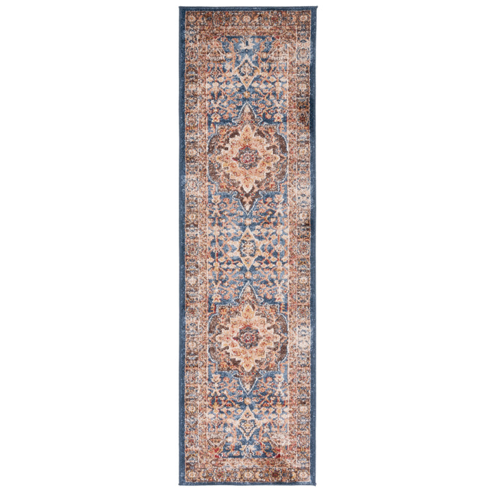 SAFAVIEH Bijar Collection BIJ652N Navy / Brown Rug Image 2