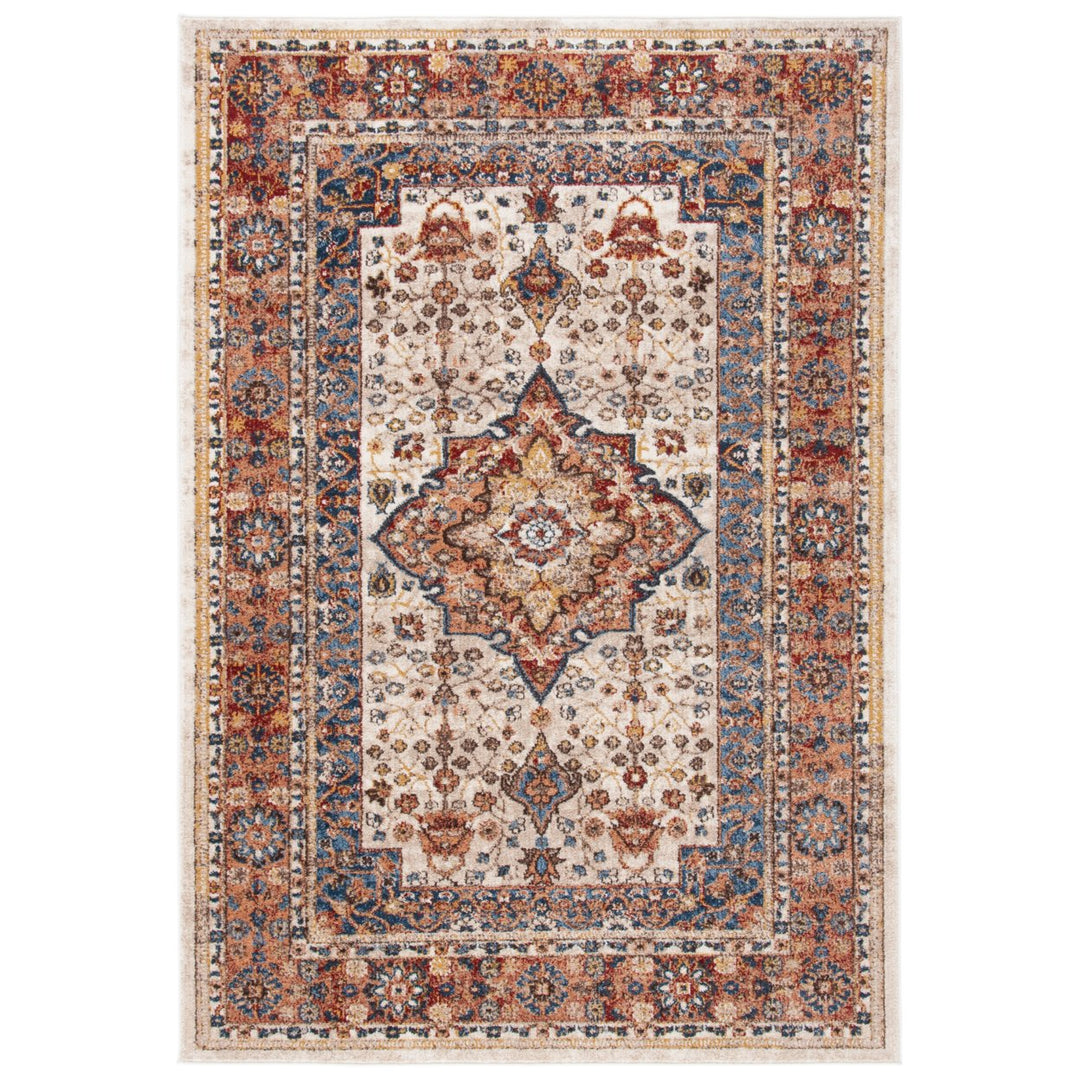 SAFAVIEH Bijar Collection BIJ652A Ivory / Rust Rug Image 1