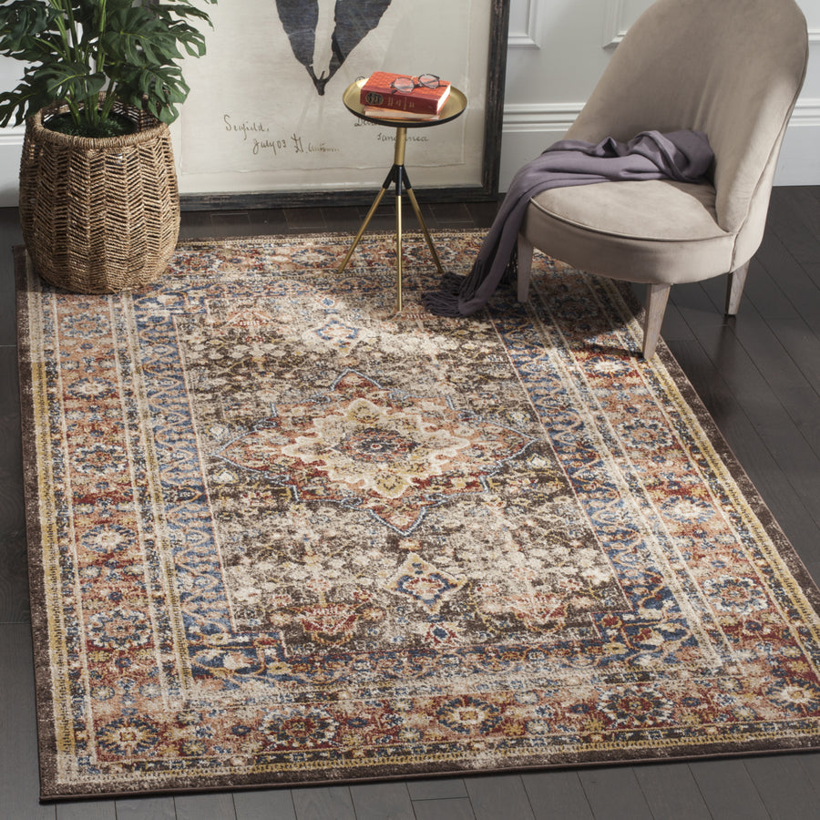 SAFAVIEH Bijar Collection BIJ652D Brown / Rust Rug Image 1