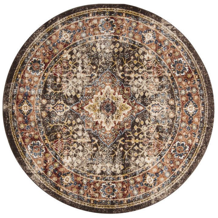 SAFAVIEH Bijar Collection BIJ652D Brown / Rust Rug Image 4