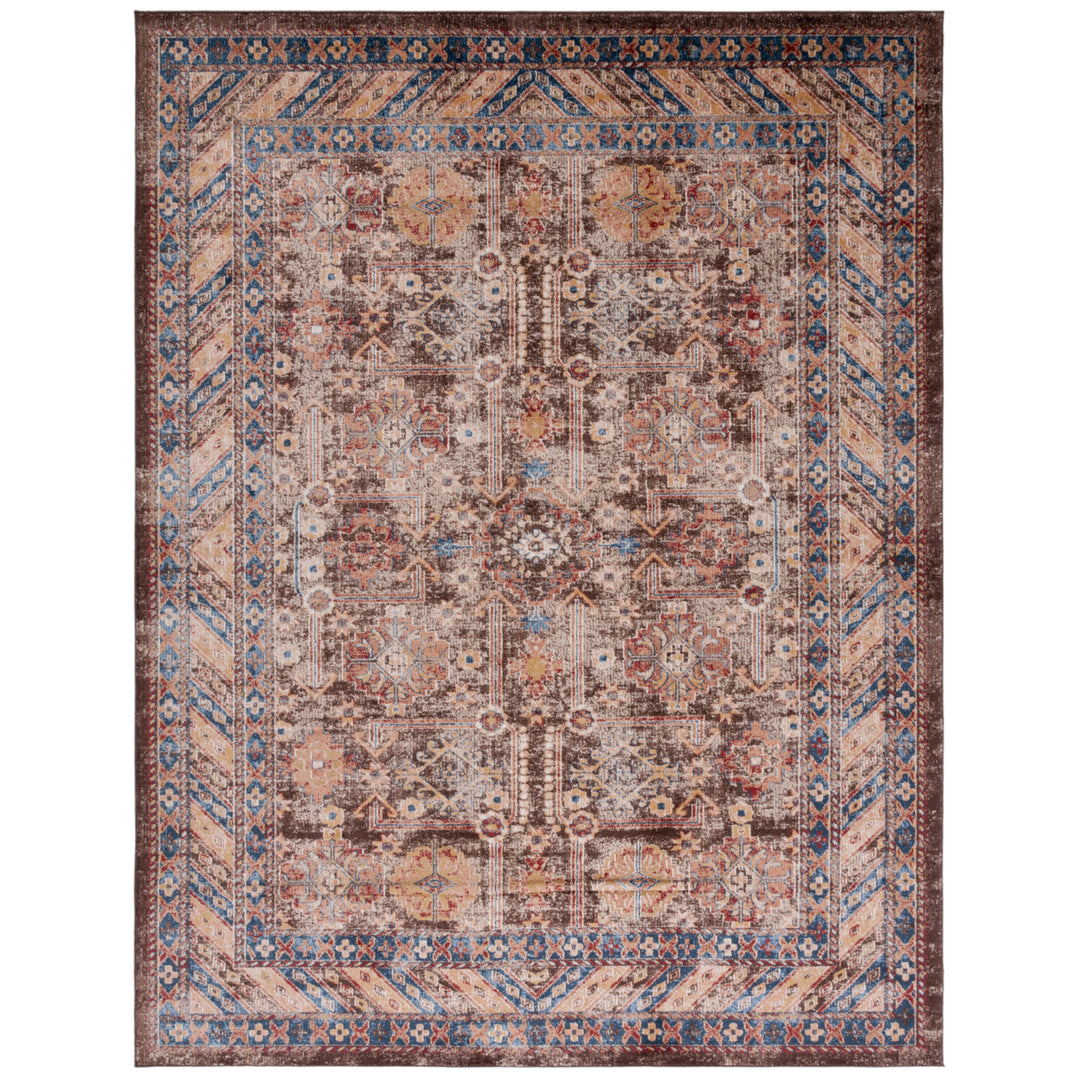 SAFAVIEH Bijar Collection BIJ653P Brown / Ivory Rug Image 1