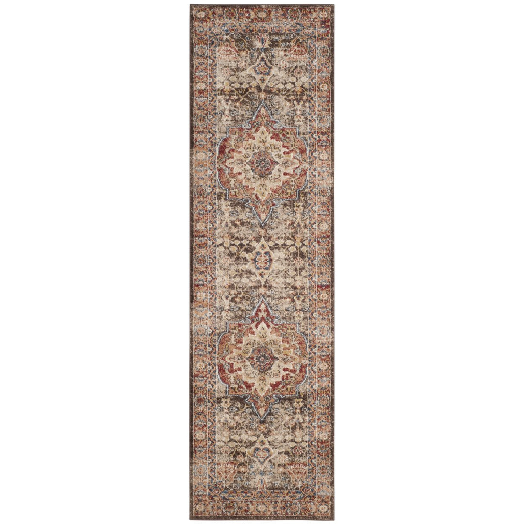 SAFAVIEH Bijar Collection BIJ652D Brown / Rust Rug Image 5