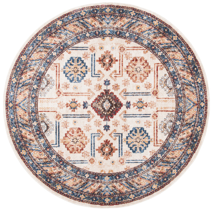 SAFAVIEH Bijar Collection BIJ653A Ivory / Brown Rug Image 4