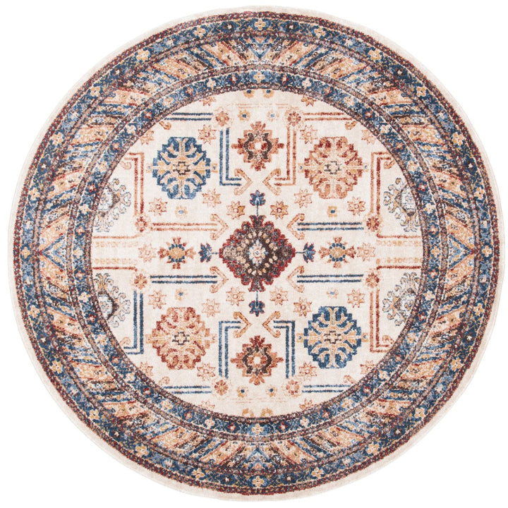 SAFAVIEH Bijar Collection BIJ653A Ivory / Brown Rug Image 1