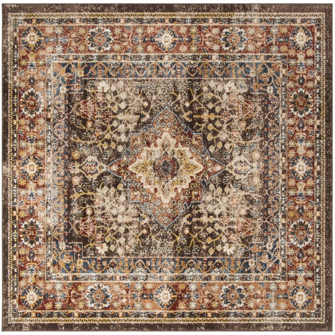 SAFAVIEH Bijar Collection BIJ652D Brown / Rust Rug Image 6