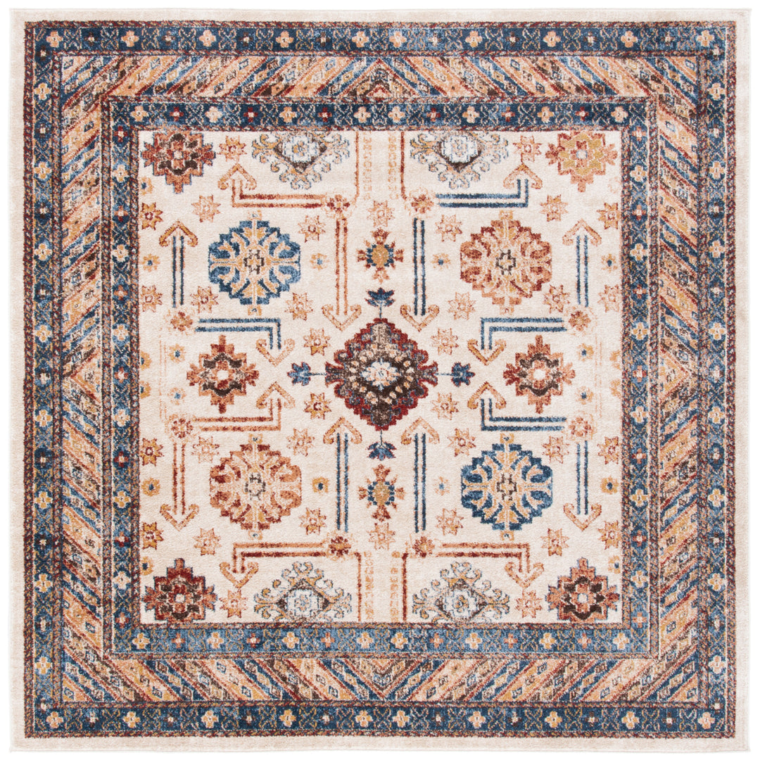 SAFAVIEH Bijar Collection BIJ653A Ivory / Brown Rug Image 6