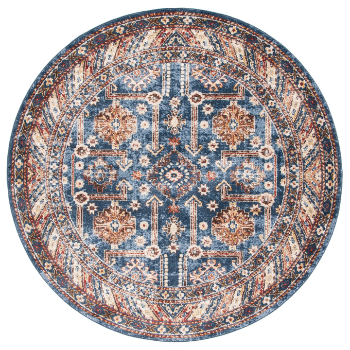 SAFAVIEH Bijar Collection BIJ653B Royal / Ivory Rug Image 4