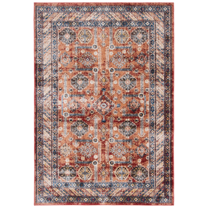 SAFAVIEH Bijar Collection BIJ653Q Rust / Ivory Rug Image 1