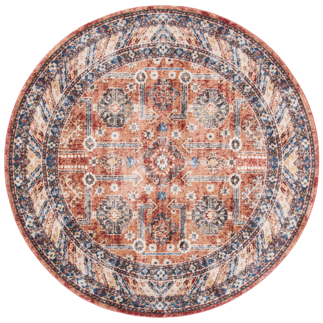 SAFAVIEH Bijar Collection BIJ653Q Rust / Ivory Rug Image 3