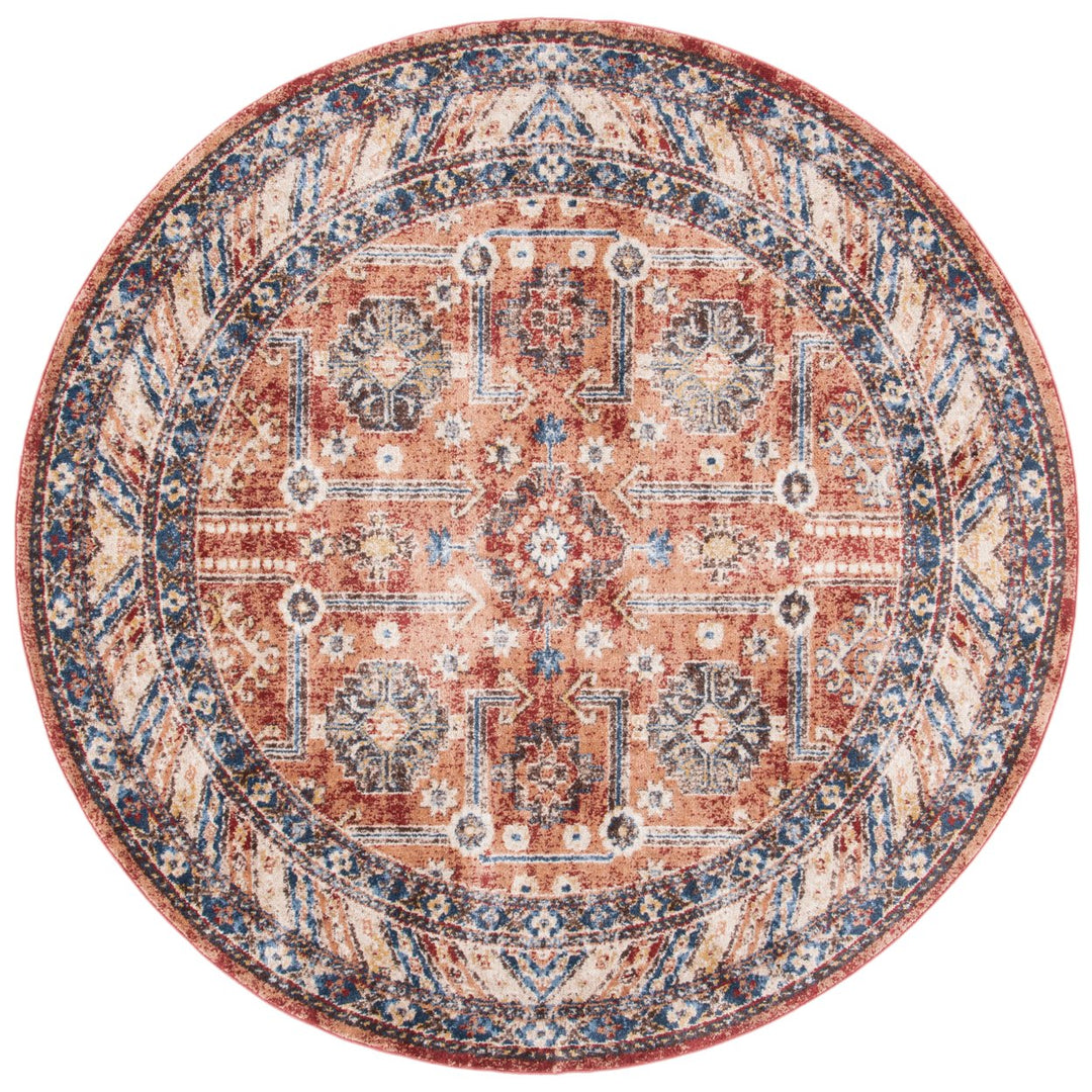 SAFAVIEH Bijar Collection BIJ653Q Rust / Ivory Rug Image 1