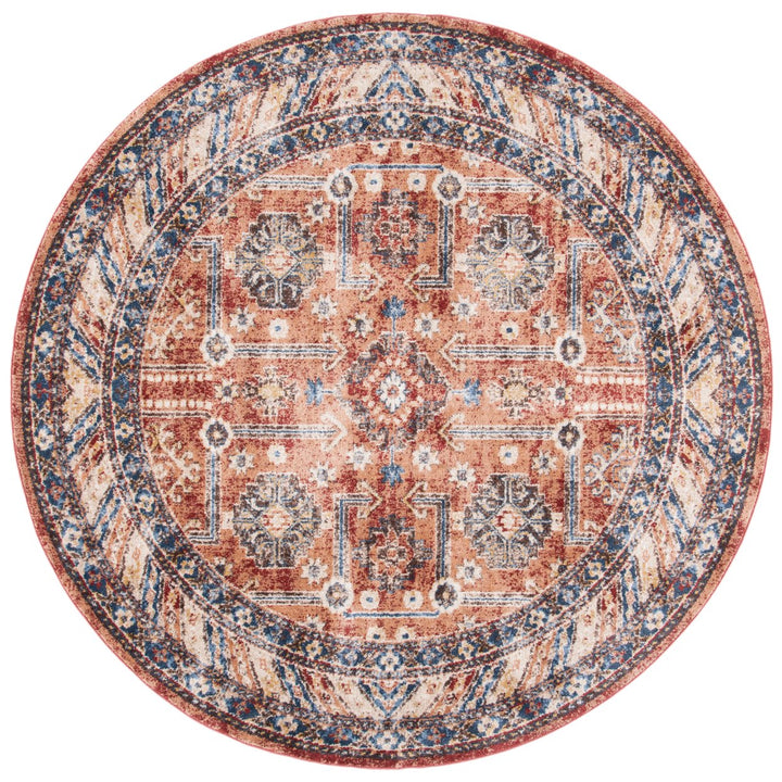 SAFAVIEH Bijar Collection BIJ653Q Rust / Ivory Rug Image 1