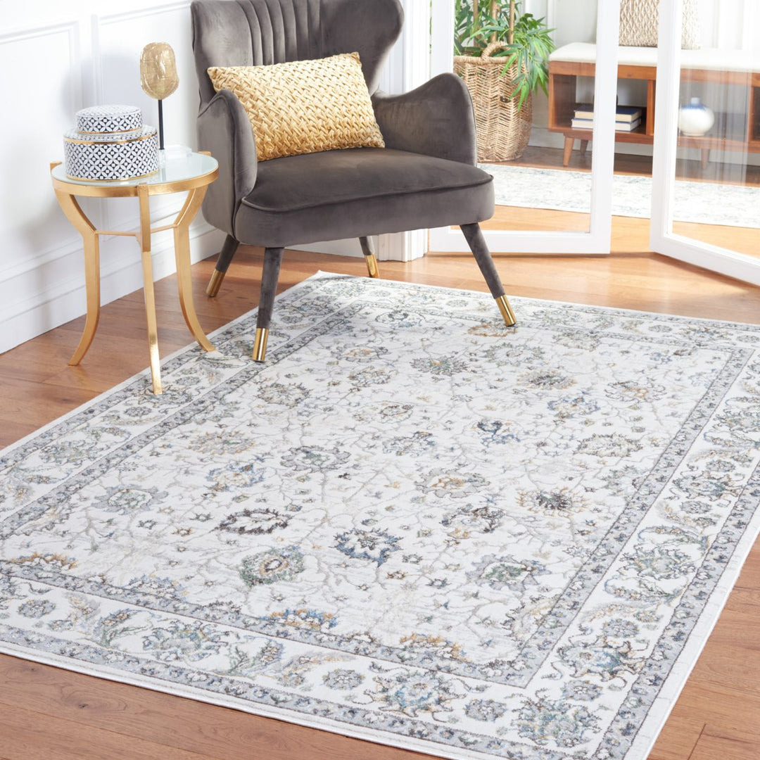 SAFAVIEH Bel Air Collection BLA210F Grey / Beige Rug Image 1