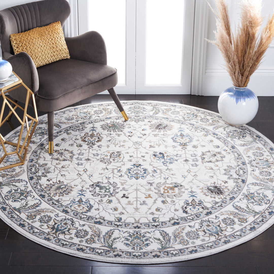 SAFAVIEH Bel Air Collection BLA210F Grey / Beige Rug Image 3