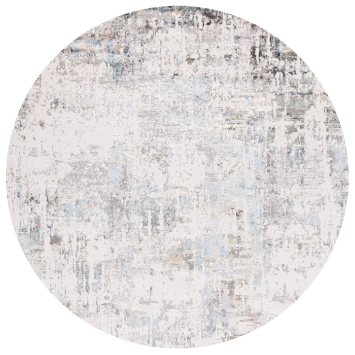 SAFAVIEH Bel Air Collection BLA218F Grey / Blue Rug Image 4