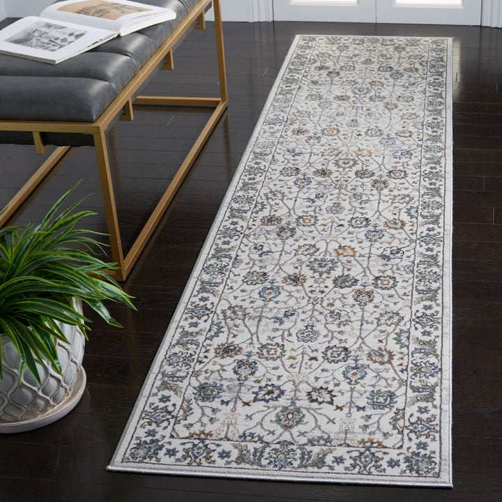 SAFAVIEH Bel Air Collection BLA210F Grey / Beige Rug Image 4