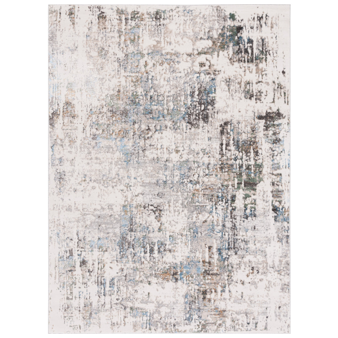 SAFAVIEH Bel Air Collection BLA218F Grey / Blue Rug Image 10