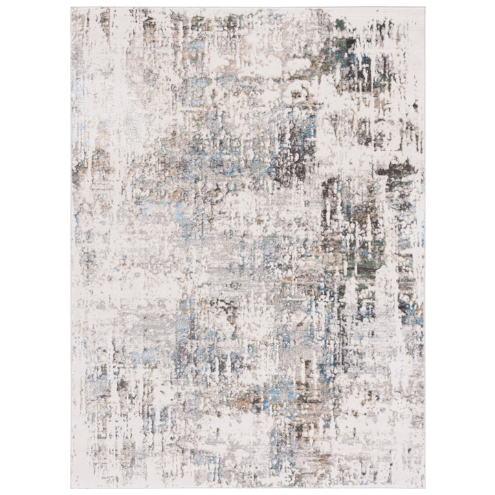 SAFAVIEH Bel Air Collection BLA218F Grey / Blue Rug Image 10