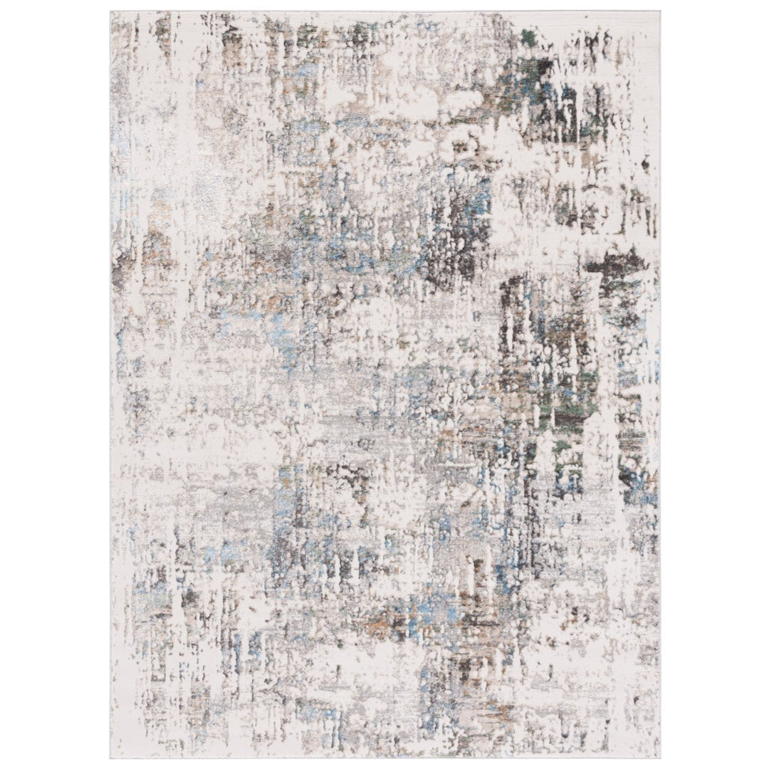 SAFAVIEH Bel Air Collection BLA218F Grey / Blue Rug Image 1