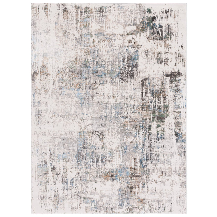 SAFAVIEH Bel Air Collection BLA218F Grey / Blue Rug Image 1