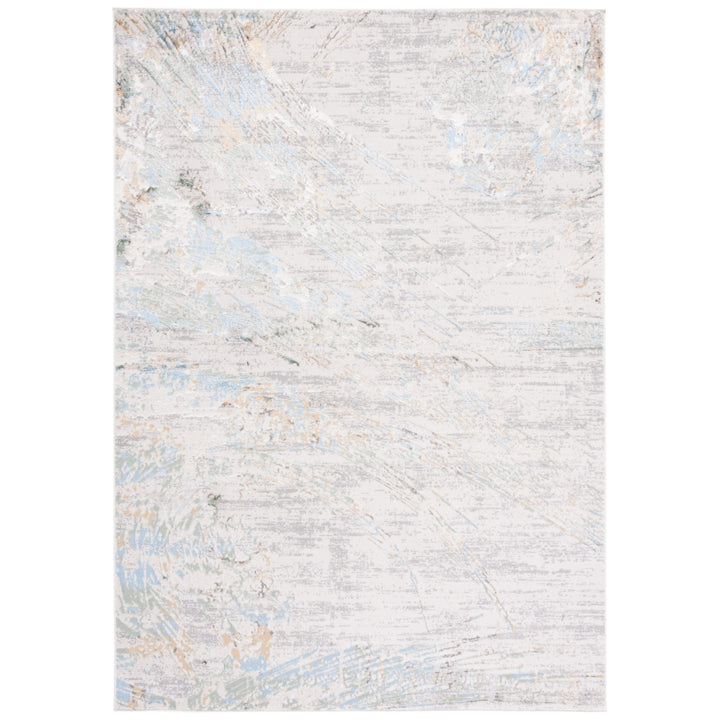 SAFAVIEH Bel Air Collection BLA228F Grey / Turquoise Rug Image 2