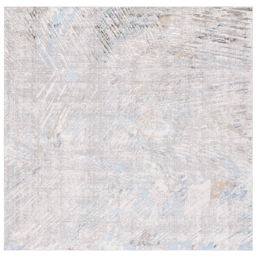 SAFAVIEH Bel Air Collection BLA224F Grey / Blue Rug Image 1